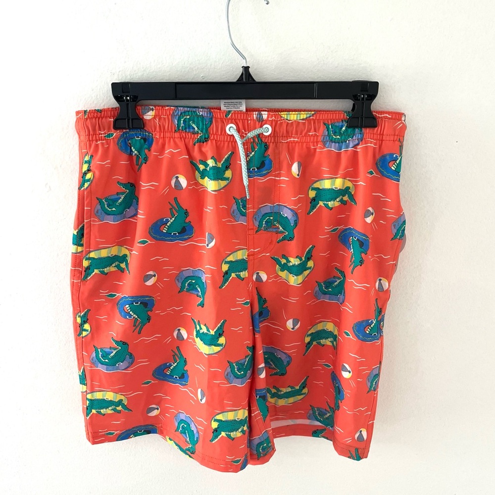 NWT Wonder Nation Alligator Print Swim Trunks, Size: XL (14-16)